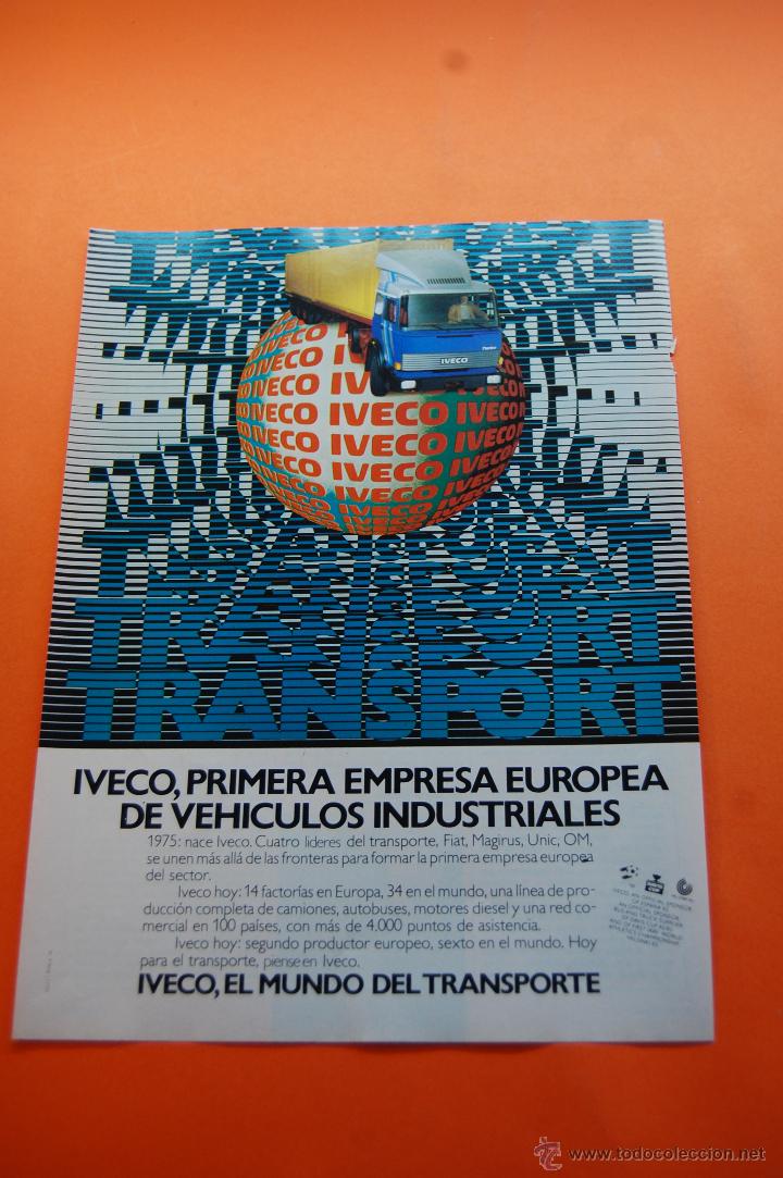Coches y motocicletas: PUBLICIDAD 1982 - COLECCION COCHES - IVECO - SPONSOR OFICIAL MUNDIAL FUTBOL ESPA&Ntilde;A 82