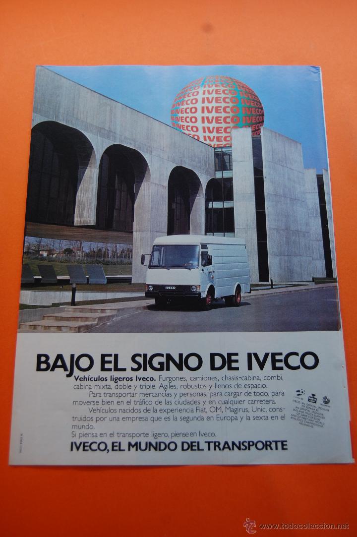 Coches y motocicletas: PUBLICIDAD 1982 - COLECCION COCHES - IVECO - SPONSOR OFICIAL MUNDIAL FUTBOL ESPA&Ntilde;A 82
