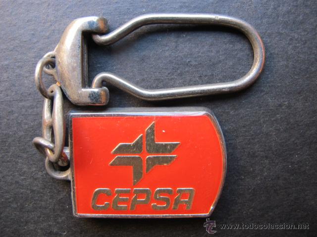 Coches y Motocicletas: Llavero antiguo Cepsa Red de estacion de servicios