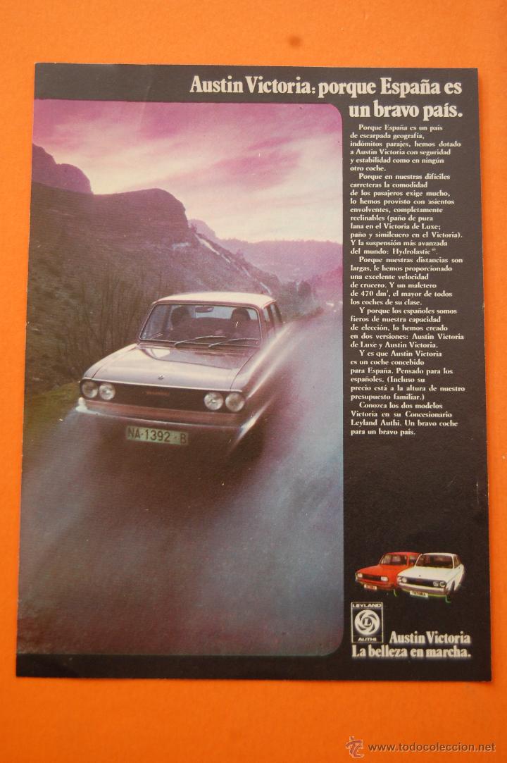 Autos und Motorr&auml;der: PUBLICIDAD 1973 - COLECCION COCHES - BRITISH LEYLAND AUTHI - AUSTIN VICTORIA