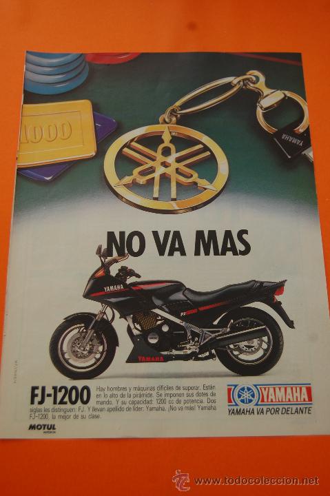 Coches y motocicletas: PUBLICIDAD 1987 - COLECCION COCHES - MOTOS - YAMAHA FJ-1200