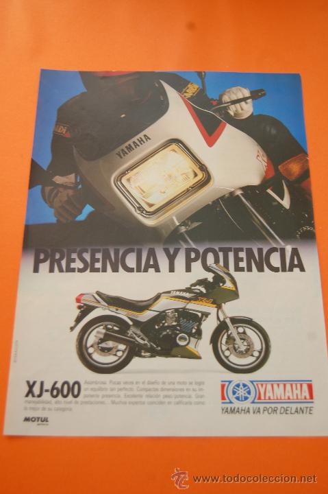 Coches y motocicletas: PUBLICIDAD 1987 - COLECCION COCHES - MOTOS - YAMAHA XJ-600