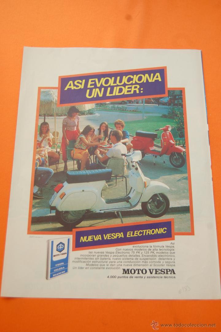 Coches y Motocicletas: PUBLICIDAD 1983 - COLECCION COCHES - MOTOS - MOTO VESPA ELECTRONIC