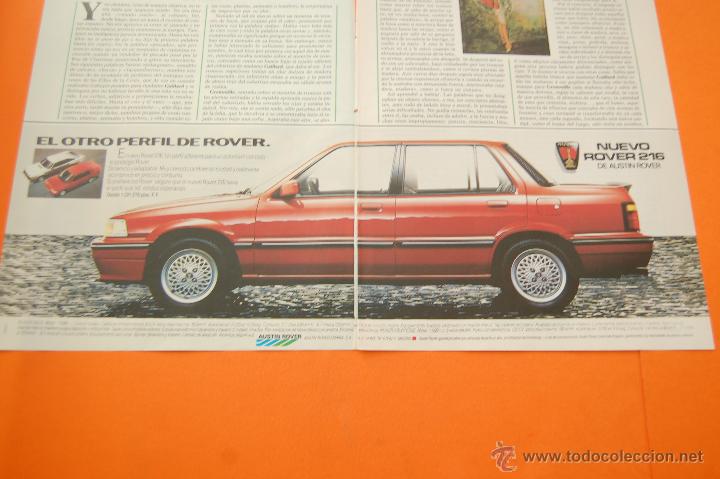 Coches y motocicletas: PUBLICIDAD 1985 - COLECCION COCHES - AUSTIN ROVER - ROVER 216 DOBLE PAGINA