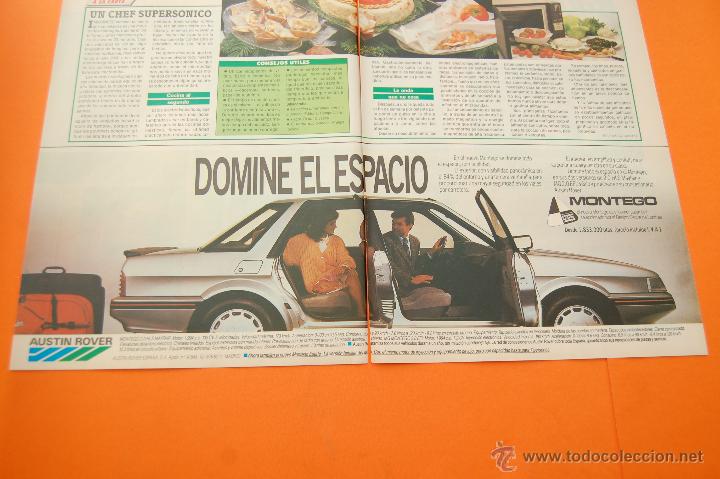 Coches y motocicletas: PUBLICIDAD 1986 - COLECCION COCHES - AUSTIN ROVER - MONTEGO DOBLE PAGINA