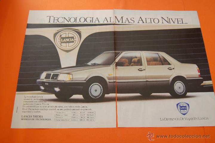 Coches y motocicletas: PUBLICIDAD 1987 - COLECCION COCHES - LANCIA - THEMA DOBLE PAGINA