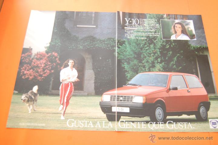 Coches y motocicletas: PUBLICIDAD 1987 - COLECCION COCHES - LANCIA - Y 10 DOBLE PAGINA
