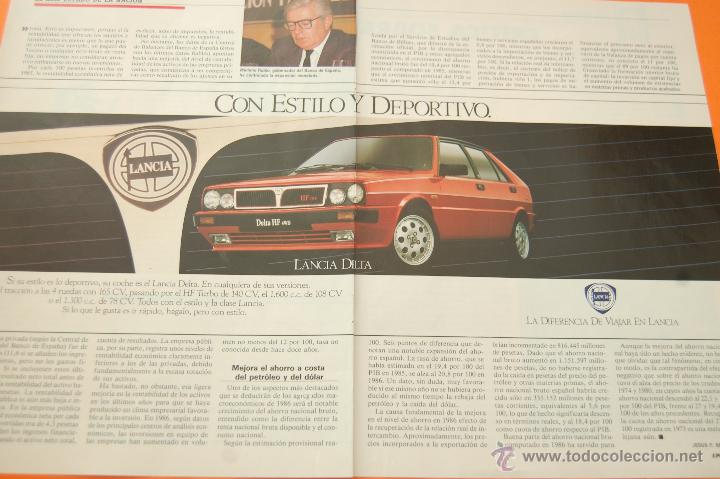 Coches y motocicletas: PUBLICIDAD 1987 - COLECCION COCHES - LANCIA - DELTA DOBLE PAGINA