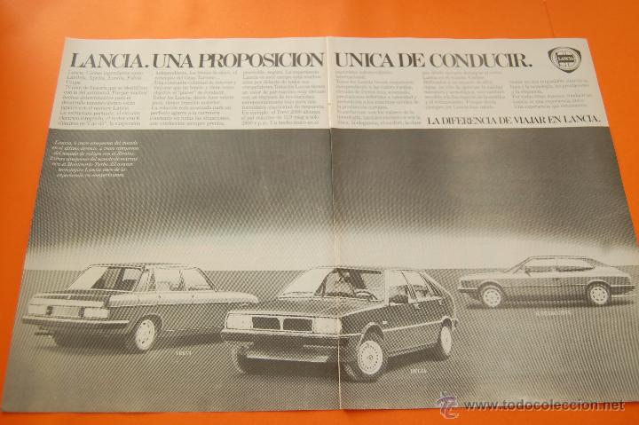 Coches y motocicletas: PUBLICIDAD 1982 - COLECCION COCHES - LANCIA - TREVI DELTA H.P. EXECUTIVE DOBLE PAGINA