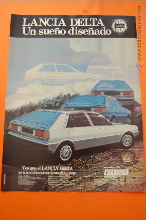 Coches y motocicletas: PUBLICIDAD 1982 - COLECCION COCHES - LANCIA - DELTA IMPORTADO POR FIAT