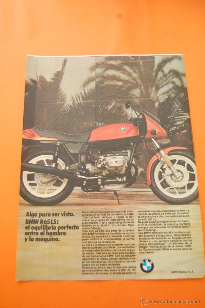 Coches y Motocicletas: PULICIDAD 1982 - COLECCION COCHES - BMW - MOTOS R65LS