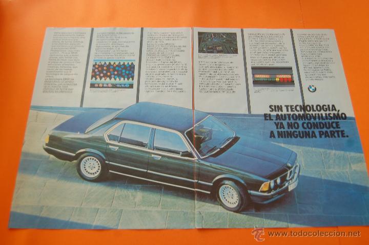 Coches y Motocicletas: PULICIDAD 1986 - COLECCION COCHES - BMW - TECNOLOGIA DOBLE PAGINA