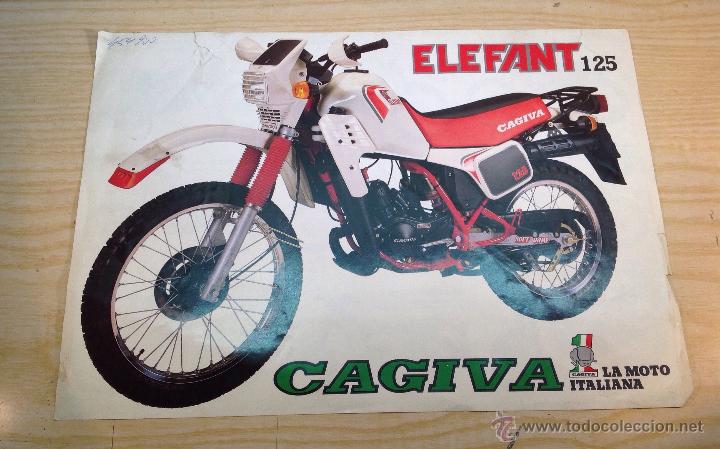 Cars and Motorcycles: CAGIVA ELEFANT 125 FOLLETO PUBLICITARIO ORIGINAL