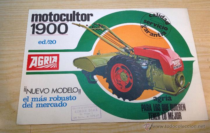 Autos und Motorr&auml;der: MOTOCULTOR 1900 ed/20 AGRIA FOLLETO PUBLICITARIO ORIGINAL