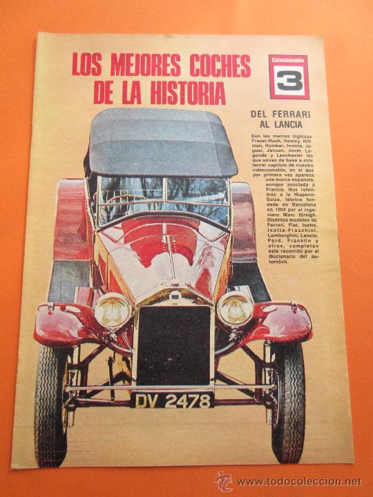 Coches y motocicletas: ARTICULO 1977 - LOS MEJORES COCHES DE LA HISTORIA DESDE FERRARI A LANCIA (3) - 8 PAGINAS
