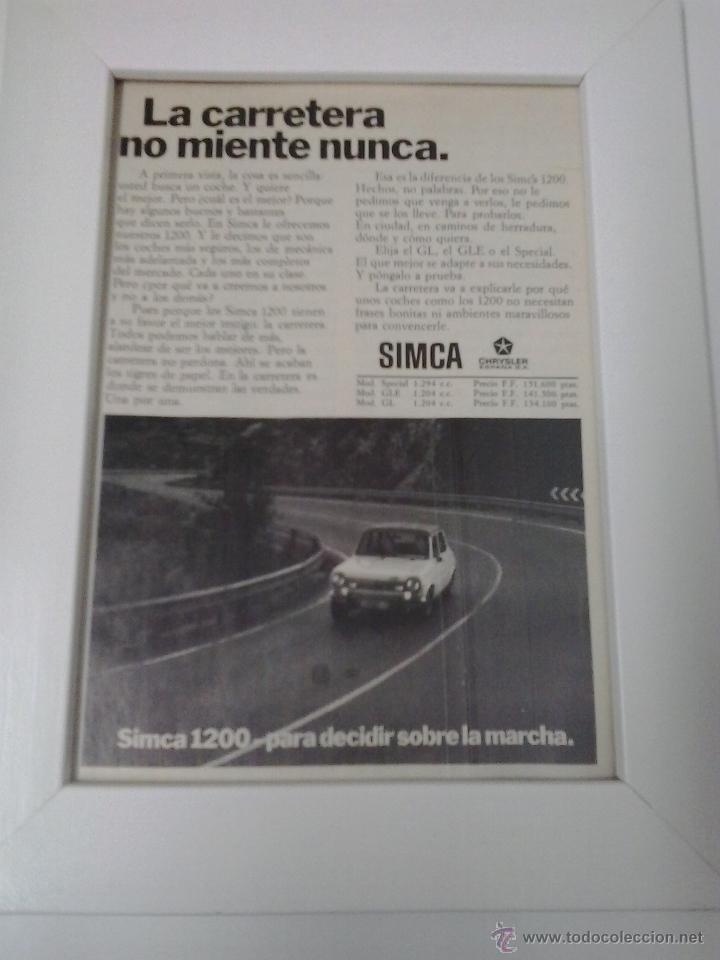 Coches y motocicletas: SIMCA 1200 - Foto 1