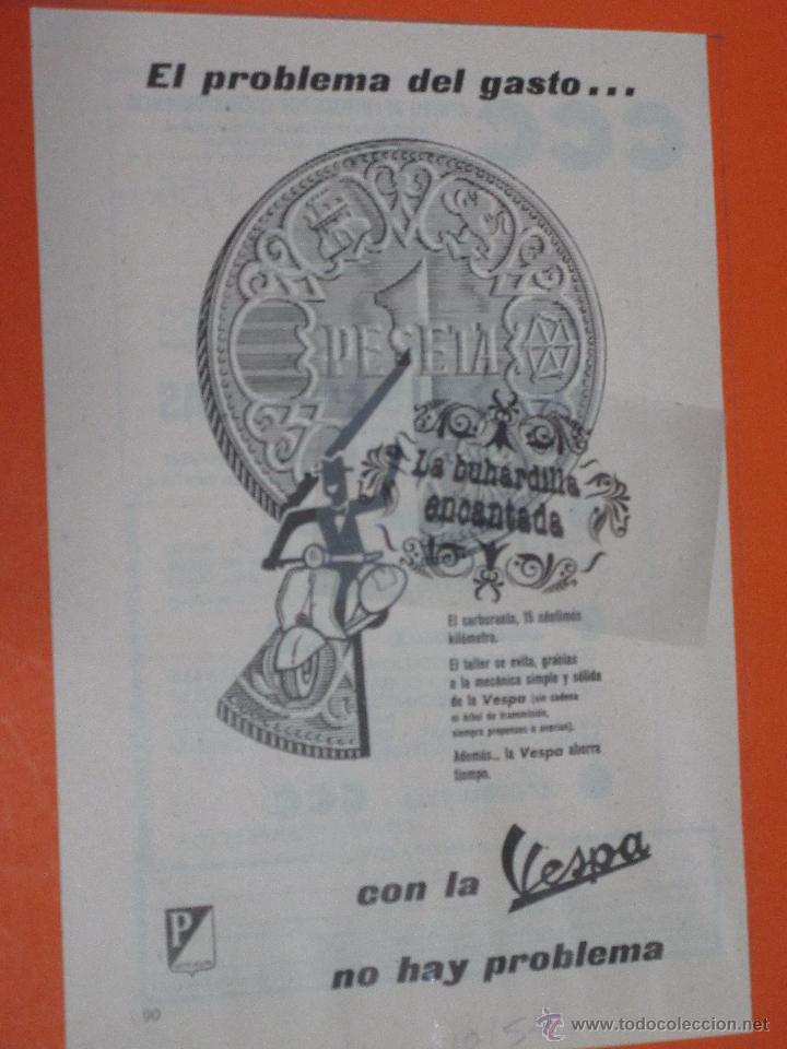 Coches y Motocicletas: PUBLICIDAD 1957 - COLECCION COCHES - MOTO VESPA