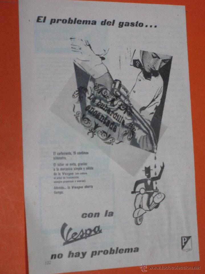 Coches y Motocicletas: PUBLICIDAD 1957 - COLECCION COCHES - MOTO VESPA