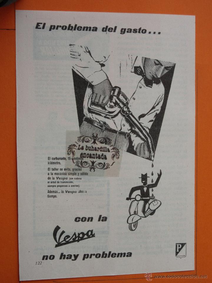 Coches y Motocicletas: PUBLICIDAD 1957 - COLECCION COCHES - MOTOS VESPA