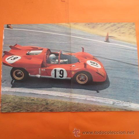 Autos und Motorr&auml;der: LAMINA 1970 - MARIO ANDRETTI FERRARI 512 S GANADOR EN SEBRING - TRAS. ALFA ROMEO 33-3 - DOBLE PAGINA