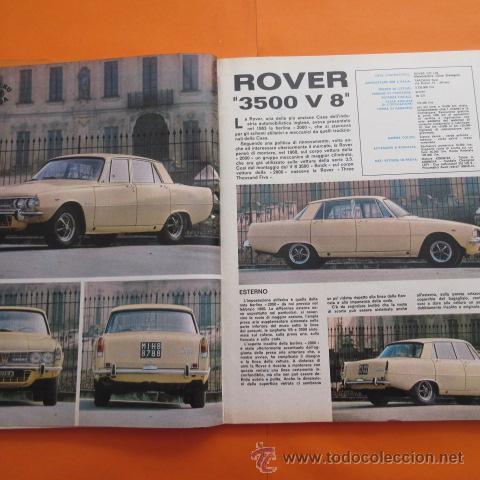 Coches y motocicletas: ARTICULO 1970 - ROVER 3500 V8 - 12 PAGINAS