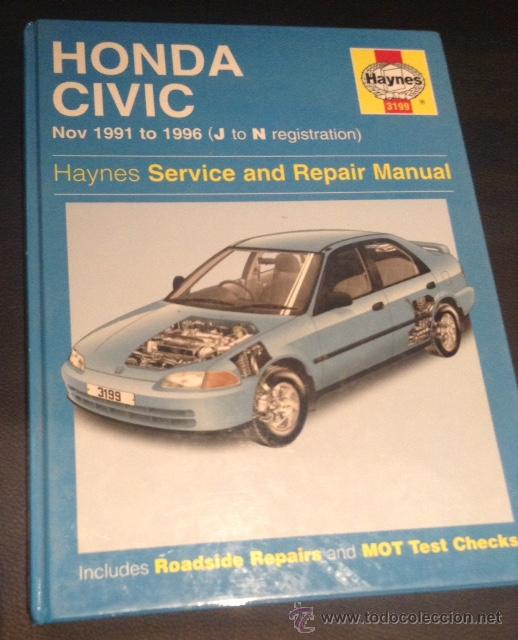 Libro manual de taller haynes del honda civic d Vendido en Venta