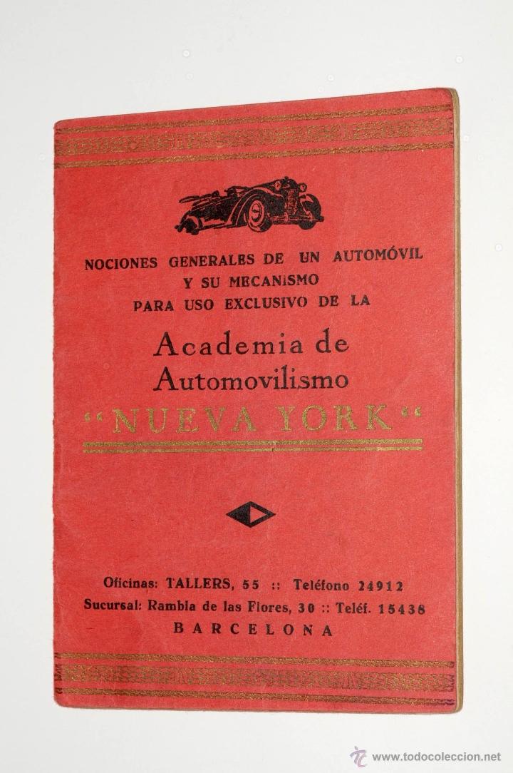 Automobili e Motociclette: NOCIONES GENERALES DE UN AUTOMOVIL Y SU MECANISMO ACADEMIA NUEVA YORK BARCELONA