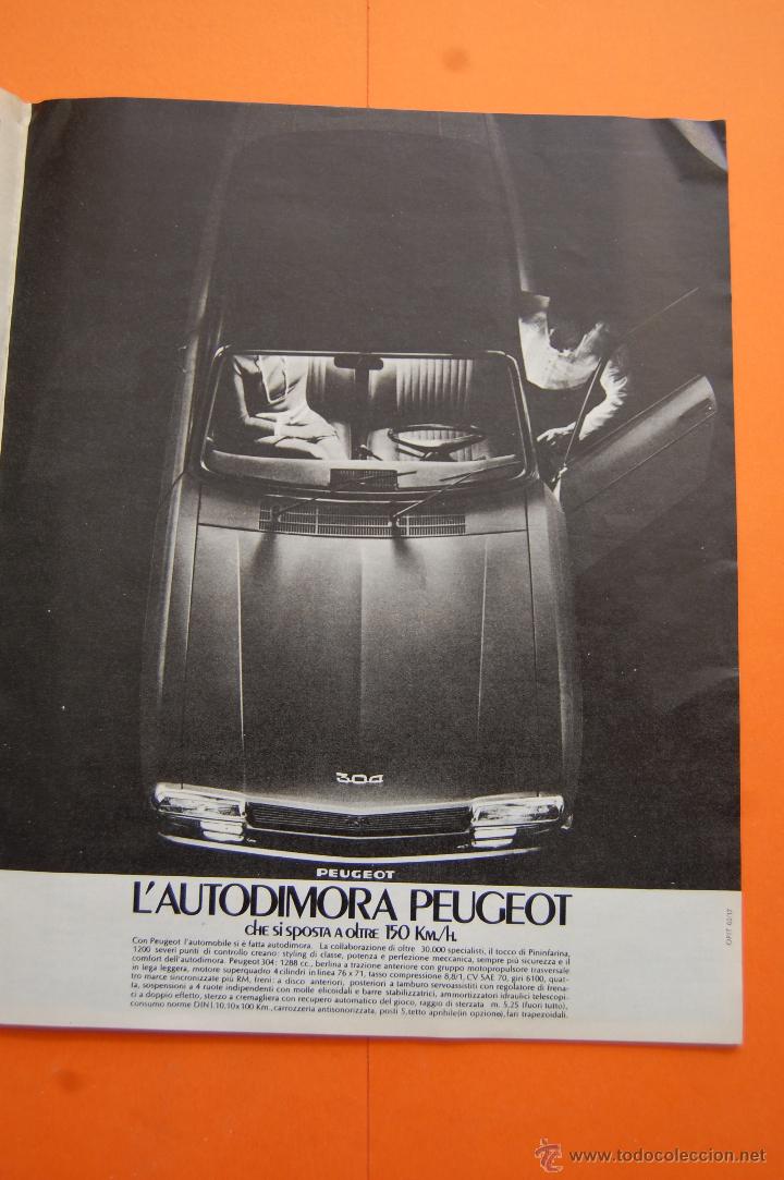 Coches y Motocicletas: PUBLICIDAD 1970 - COLECCION COCHES - PEUGEOT 304 - ANUNCIO DE ITALIA