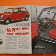 Coches y Motocicletas: ARTICULO 1970 - MINI MK3 INNOCENTI - 4 PAGINA