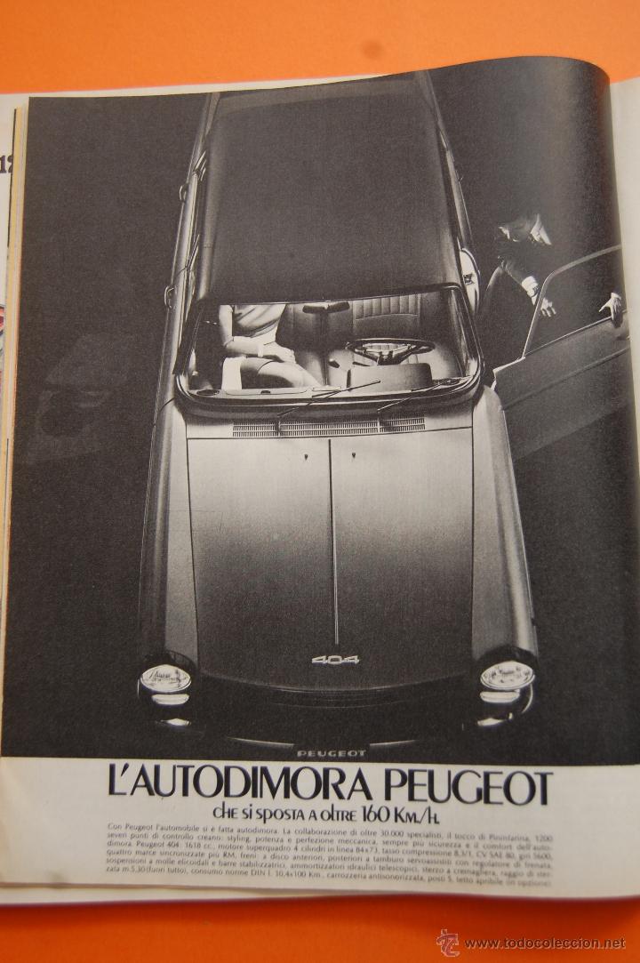 Coches y Motocicletas: PUBLICIDAD 1970 - COLECCION COCHES - PEUGEOT 404 - ANUNCIO DE ITALIA