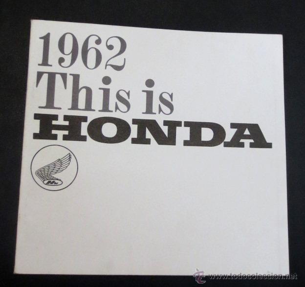 Coches y motocicletas: CAT&Aacute;LOGO PUBLICITARIO HONDA A&Ntilde;O 1962