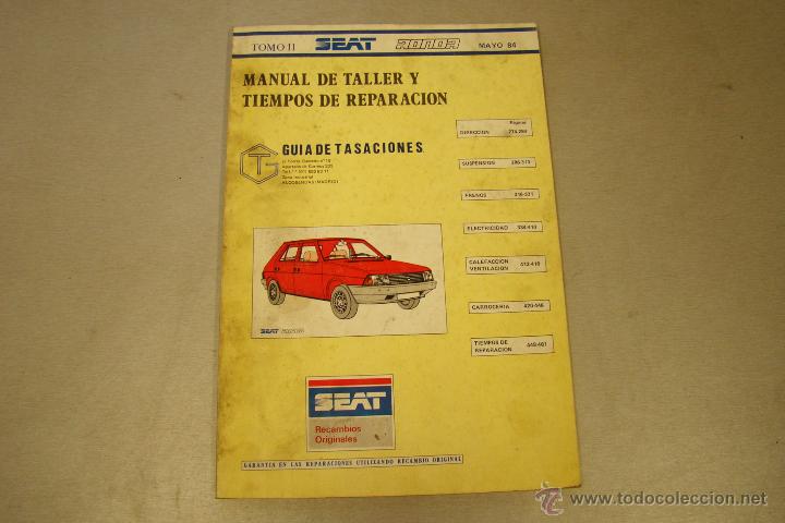 Coches y motocicletas: Manual de Taller y tiempos de reparaci&oacute;n del Seat Ronda