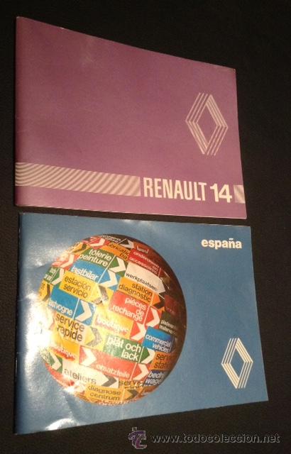 Carros e motociclos: catalogo manual de instrucciones primera edicion de 1980 renault 14