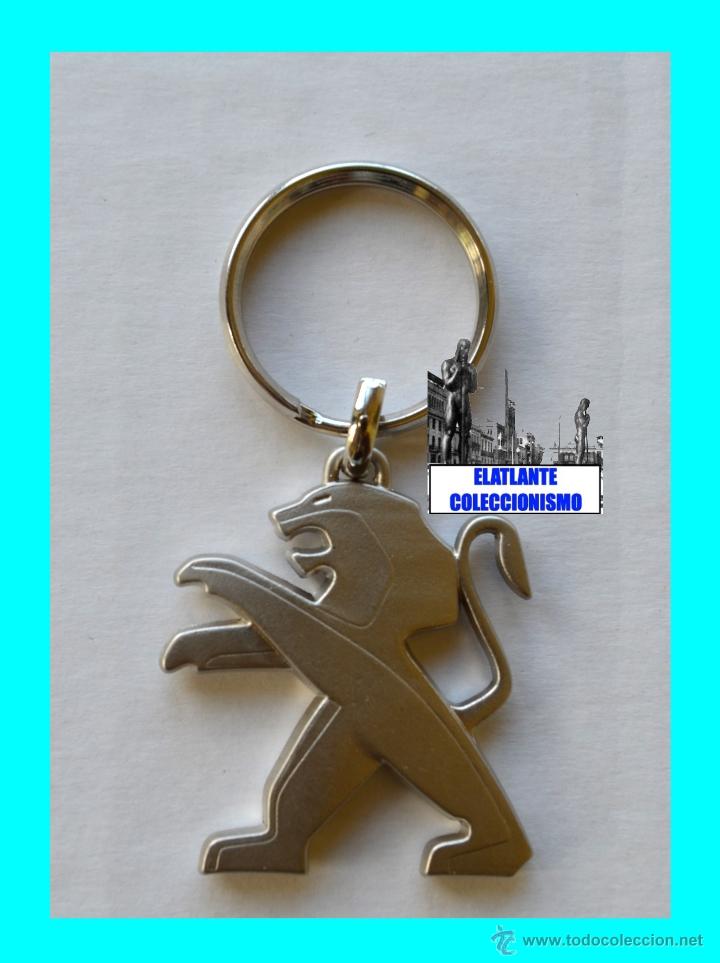 Coches y Motocicletas: PEUGEOT - LLAVERO ORIGINAL CON LE&Oacute;N RAMPANTE - NUEVO A ESTRENAR - PRECIOSO