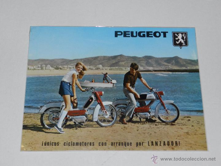 Coches y Motocicletas: CATALOGO MOTOCICLETA PEUGEOT 49CC , 1 PAG, ILUSTRADO, BUEN ESTADO