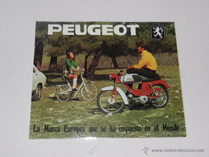 Coches y Motocicletas: CATALOGO MOTOCICLETAS PEUGEOT 49 CC , 1 PAG, ILUSTRADO, BUEN ESTADO
