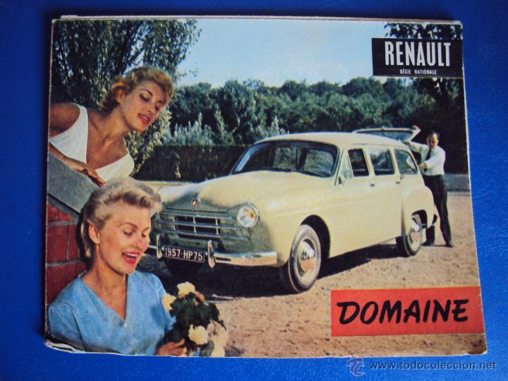 Automobili e Motociclette: (CAT-0912)CATALOGO RENAULT DOMAINE,EN FRANCES