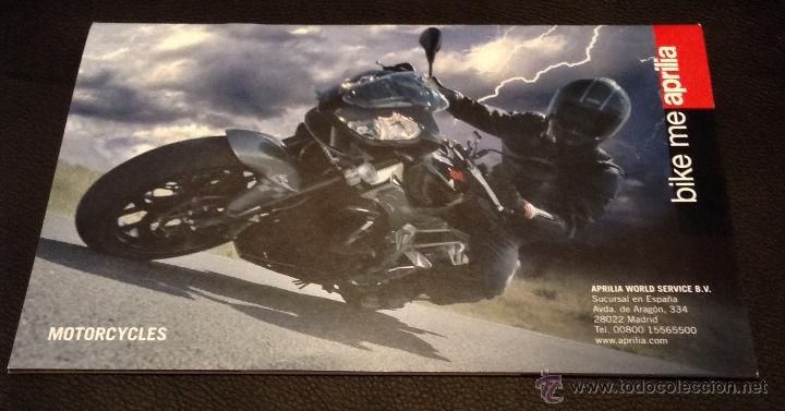 Coches y motocicletas: folleto catalogo aprilia motorcycles scooters tuonor pegaso rs compay custom caponord