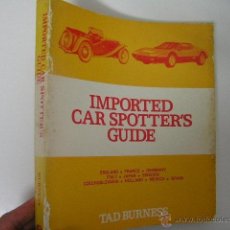 Coches y Motocicletas: IMPORTED CAR SPOTTERS GUIDE,BURNESS,1979,MOTORBOOKS ED,REF. Lote 150543240