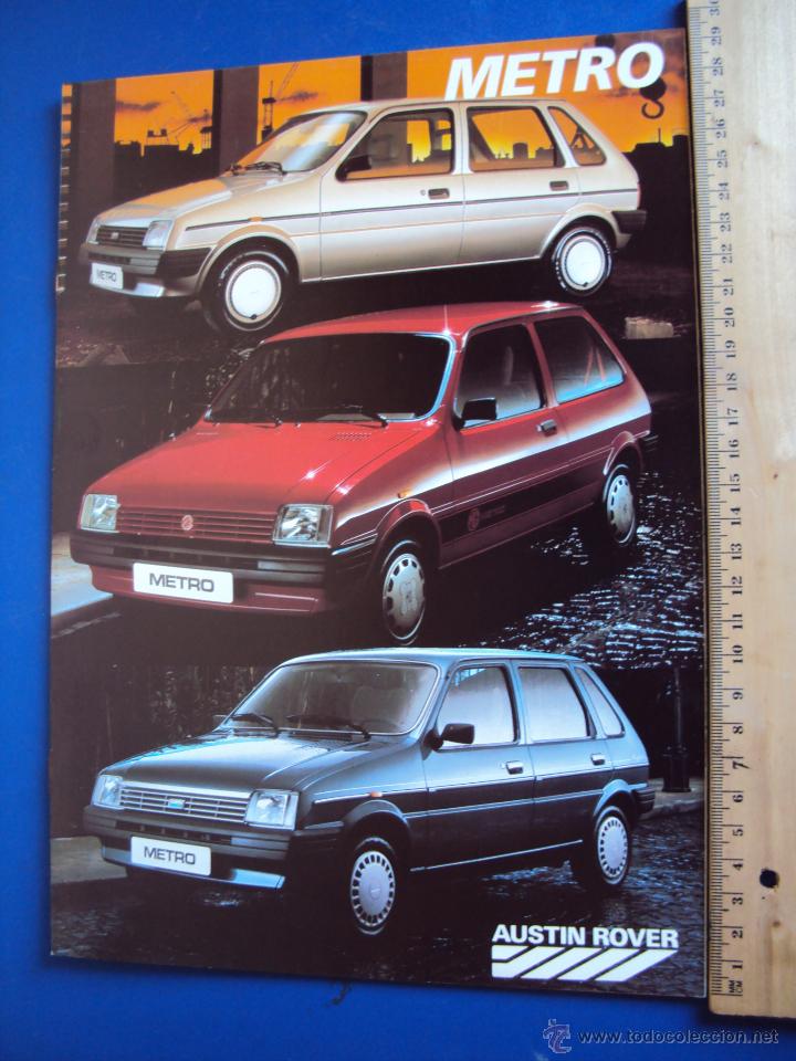 Coches y motocicletas: (CAT-166)CATALOGO AUSTIN ROVER METRO,ESPA&Ntilde;OL,9 PAGINAS