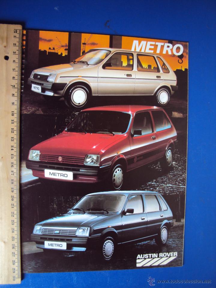 Coches y motocicletas: (CAT-175)CATALOGO AUSTIN ROVER METRO,ESPA&Ntilde;OL,9 PAGINAS