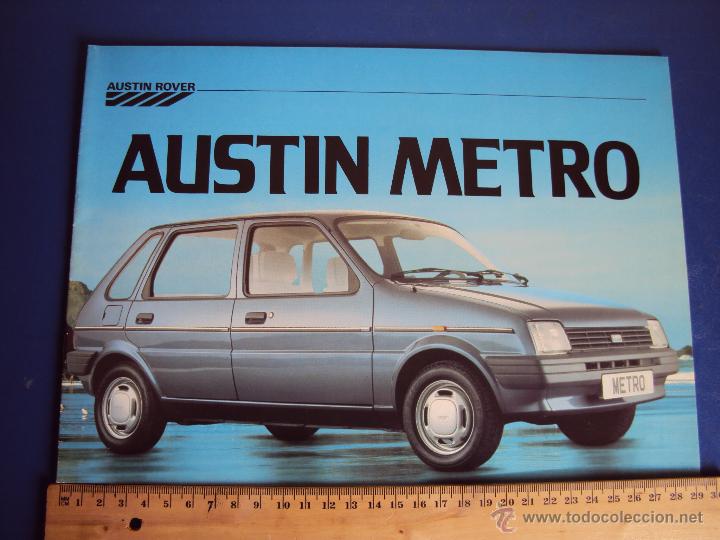 Coches y motocicletas: (CAT-176)CATALOGO AUSTIN ROVER METRO,ESPA&Ntilde;OL,14 PAGINAS