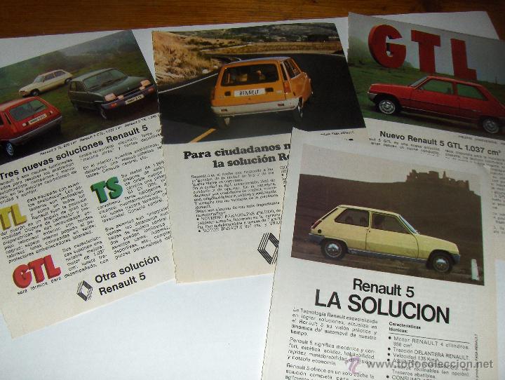 Voitures et Motocyclettes: PUBLICIDAD DE RENAULT 5, LA SOLUCION.