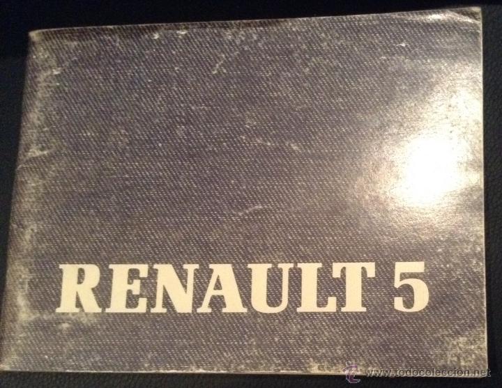 Carros e motociclos: manual de instrucciones original renault 5 de 1986