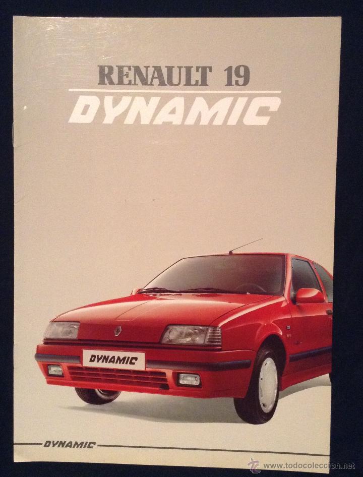 Carros e motociclos: Folleto catalogo publicidad original renault 19 dynamic de 1991