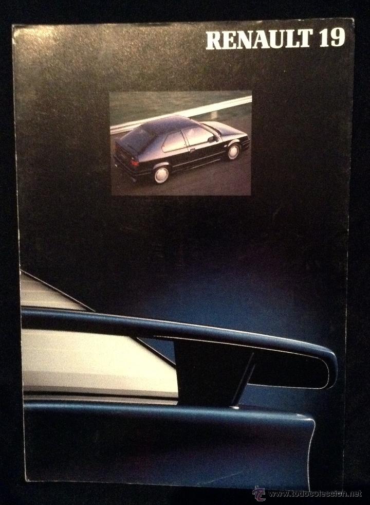 Automobili e Motociclette: Folleto catalogo publicidad original gama renault 19 de 1990