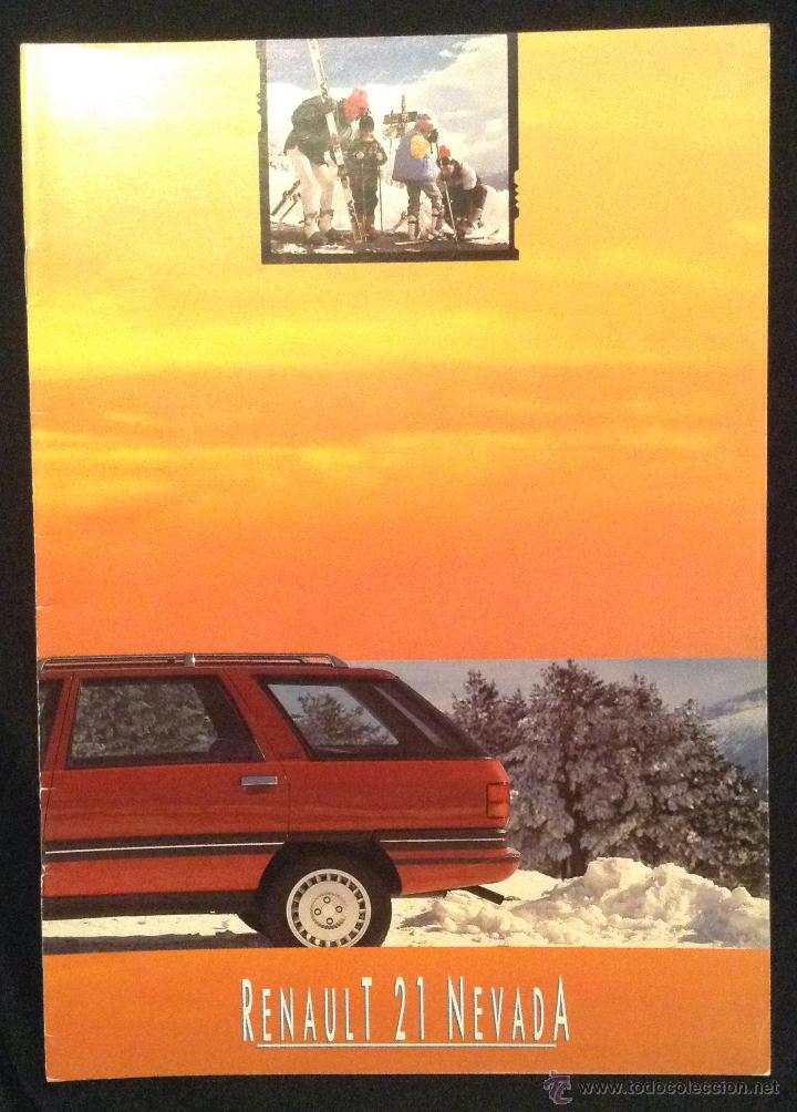 Carros e motociclos: Folleto catalogo publicidad original gama renault 21 nevada de 1988