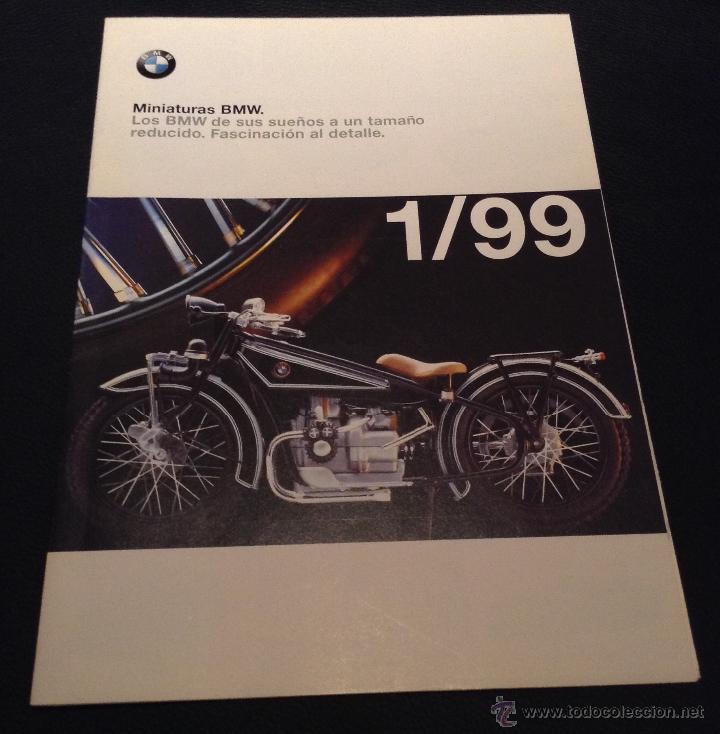 Automobili e Motociclette: Folleto catalogo publicidad poster original miniaturas bmw 1/99 de 1999