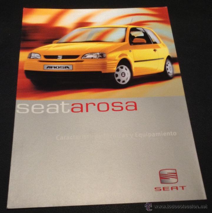 Coches y motocicletas: Folleto catalogo publicidad original nuevo seat arosa de 1999