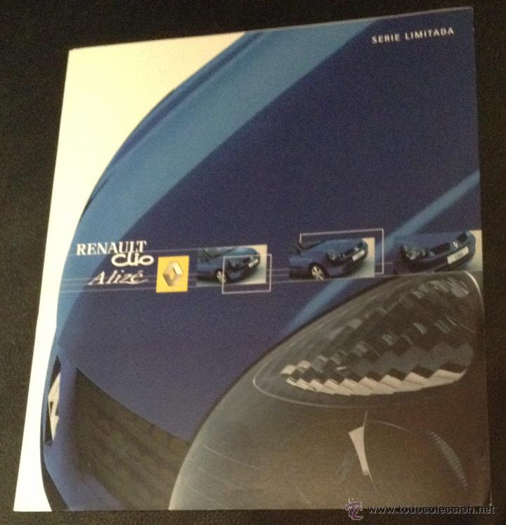 Carros e motociclos: Folleto catalogo publicidad original renault clio alize serie limitada de 2001